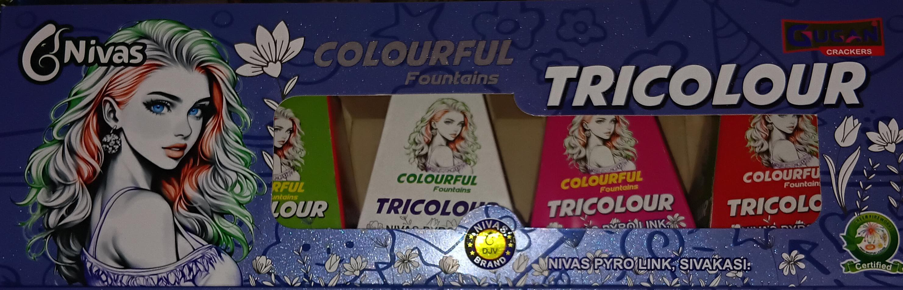 Tri Colur Mega Foundain(5 pcs)